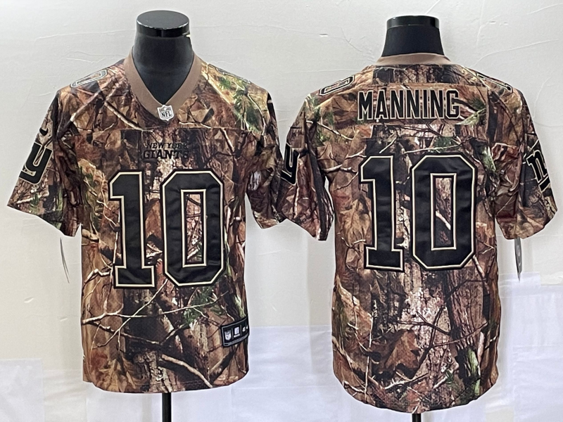 Men's New York Giants Eli Manning #10 Camouflage Jersey